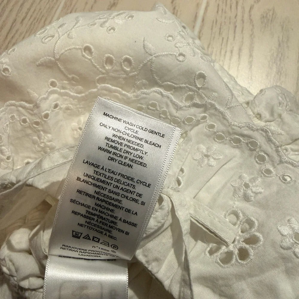 Polo Ralph Lauren Girls White Eyelet Romper Size‎ 12 NWT